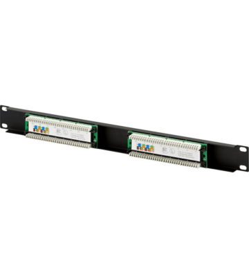 CAT5e UTP patch panel - 16 ports