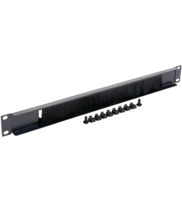 19 inch cable entry panel with brush strip - 1U