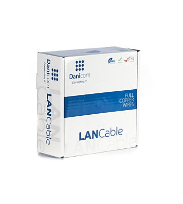 DANICOM CAT5E FTP 50m on a reel solid - LSZH (Dca)