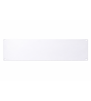 19 inch cover panel - 3U white