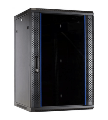27U wall mount server rack with glass door 600x600x1300mm (WxDxH)