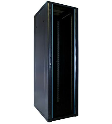 42U server rack with glass door 600x800x2000mm (WxDxH)