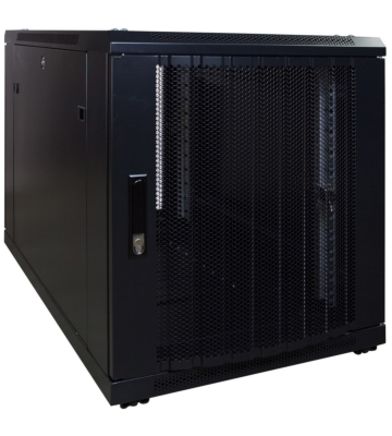 12U mini server rack with perforated door 600x1200x720mm (WxDxH)