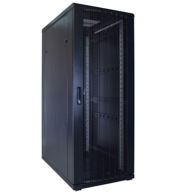 32U server rack with perforated door 600x1200x1600mm (WxDxH)