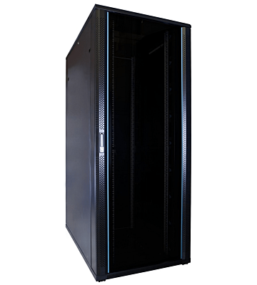 42U server rack with glass door 800x1200x2000mm (WxDxH)