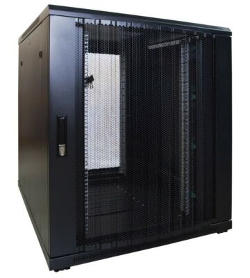 18U server rack with perforated door 800x1000x1000mm (WxDxH)