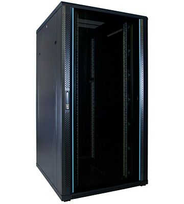 32U server rack with glass door 800x1000x1600mm (WxDxH)