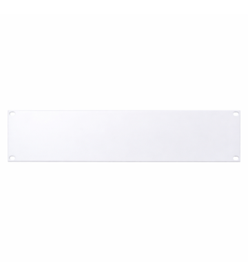 19 inch cover panel - 2U white