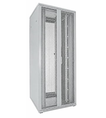 42U white server cabinet with double perforated front and rear doors 800x800x2000mm (WxDxH)