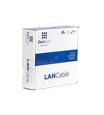 DANICOM CAT6A S/FTP 50m on a reel solid - LSZH (Dca)