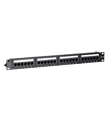 CAT5e UTP patch panel - 24 ports