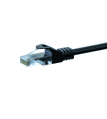 UTP CAT5e 7,50m black - 100% copper