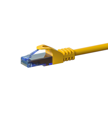 UTP CAT6a 0,15m yellow - 100% copper