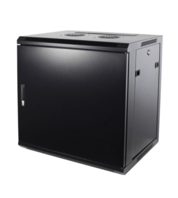 9U wall mount server rack with metal door 600x450x500mm (WxDxH)
