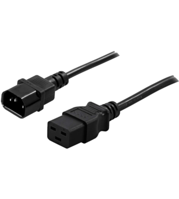 Power cable C14 to C19 1,80m black
