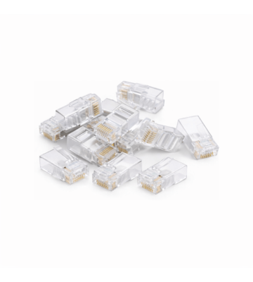 DANICOM UTP RJ45 CAT6a connector - unshielded for solid cable - 10 pieces