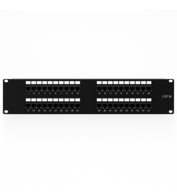 19 Inch Patch Panel – 32 Ports Cat5e UTP