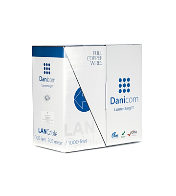 DANICOM CAT5E FTP 305m on a reel solid - PVC (Dca)