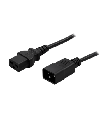 Power cable C19 to C20 1,80m black