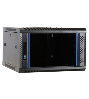 4U wall mount server rack with glass door 600x600x280mm (WxDxH)
