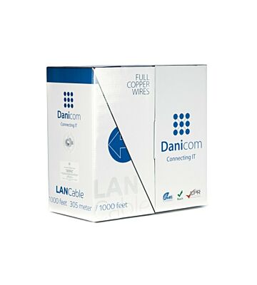 DANICOM CAT5E FTP 305m on a reel stranded - PVC (Fca)
