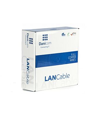 DANICOM CAT5E UTP 100m on a reel stranded - PVC (Fca)