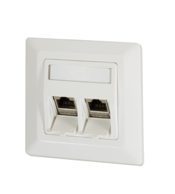 Keystone front panel, ivory