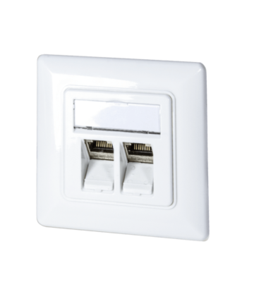 Keystone front panel, white