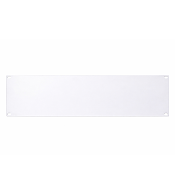 19 inch cover panel - 3U white