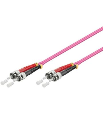 Fibre optic cable ST-ST OM4 1m