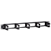 1U 19 inch metal cable tray with 5 plastic hooks