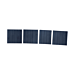 Cover plates for 3U DIN rail switch box, set of 4