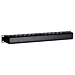 1U 19 inch metal cable tray with sliding cover