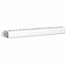 1U 19 inch metal cable tray with sliding cover - white