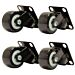 Set castors for all server racks without brakes