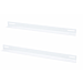 L-section 2-pack suitable for 450mm deep wall mount server racks - white