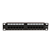 10 Inch CAT6a UTP patch panel - 12 ports