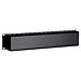 2U 19 inch metal cable tray with sliding cover
