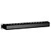 1U 19 inch metal cable tray with sliding cover