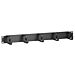 1U - 19 inch metal cable tray, 5 hooks
