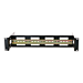 2U DIN rail for 19-inch racks - adjustable in depth