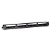 CAT6 UTP patch panel - 24 ports