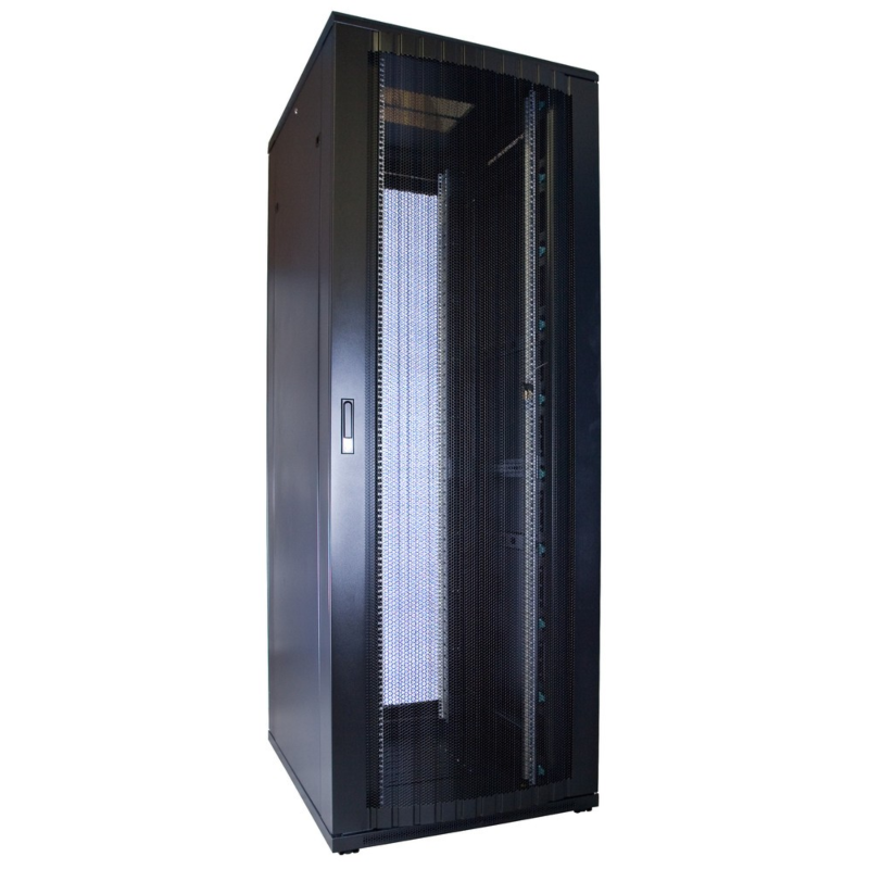 47U server rack with perforated door 800x1200x2200mm (WxDxH)