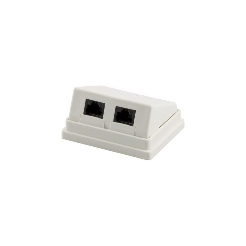 CAT5e UTP / STP surface-mount box, white