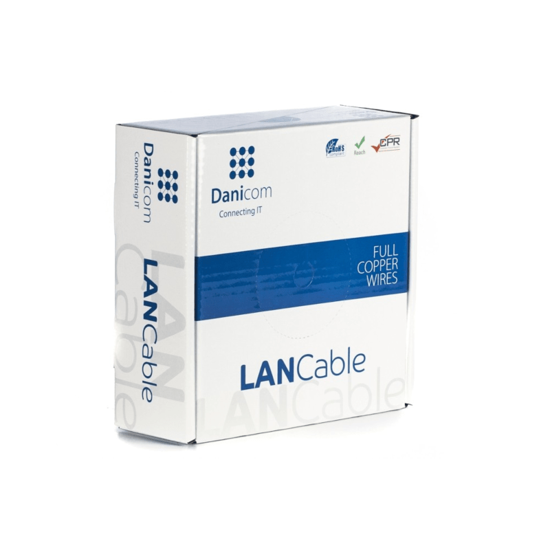 DANICOM CAT6A S/FTP 50m on a reel stranded - LSZH (Fca)