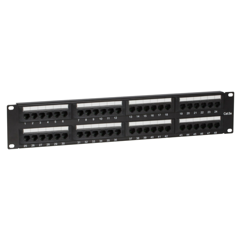 CAT5e UTP patch panel - 48 ports
