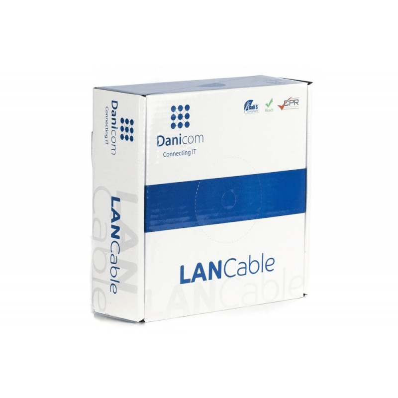 CAT5e F/UTP 50m on a reel stranded grey CCA
