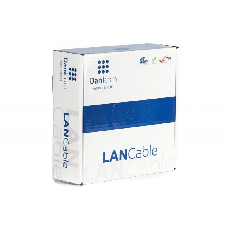 CAT5e SF/UTP 100m on a reel stranded grey CCA