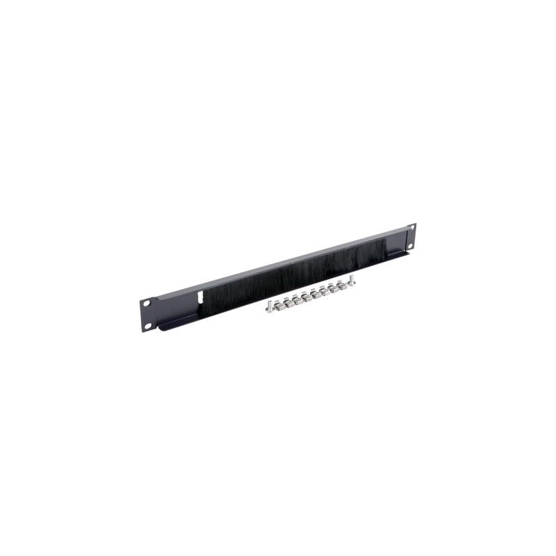 19 inch cable entry panel with brush strip - 1U