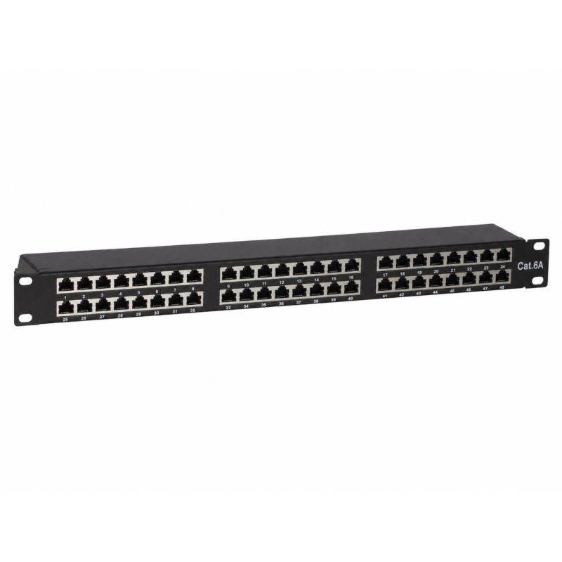 CAT6a STP patch panel - 48 ports